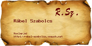 Rábel Szabolcs névjegykártya
